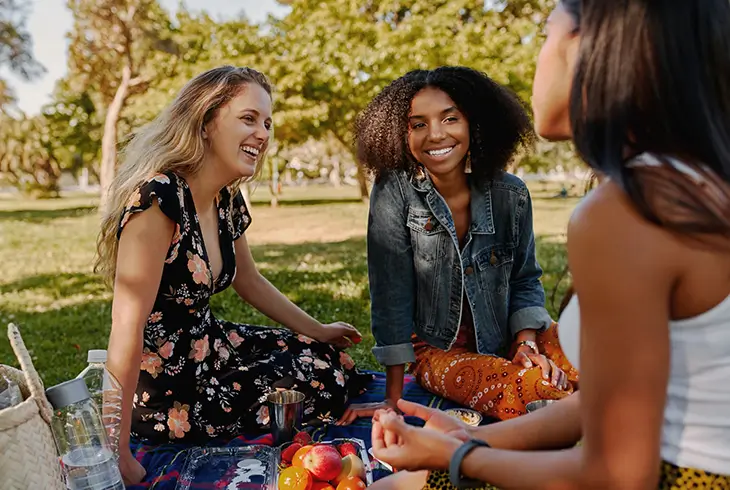 young adults outdoors