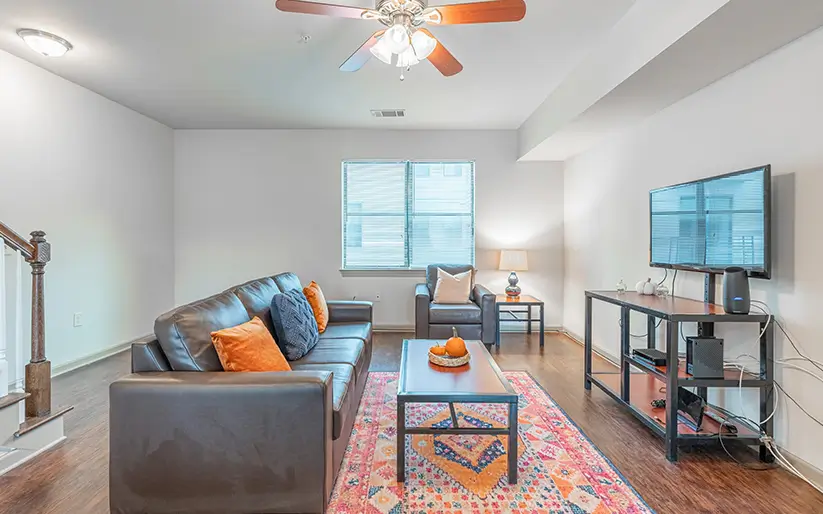 furnished living space