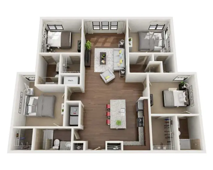 The Flat Floor plan