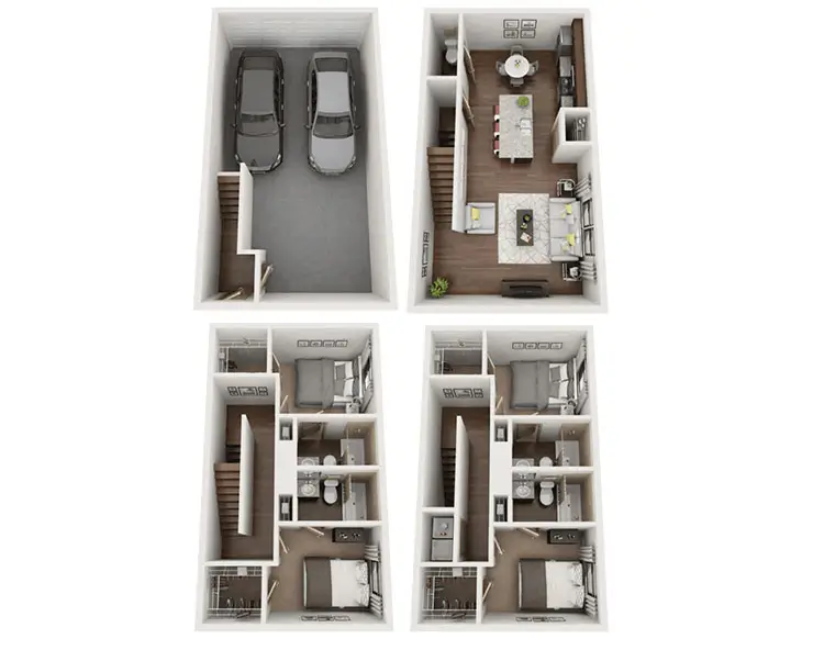 The Townhome Floor plan