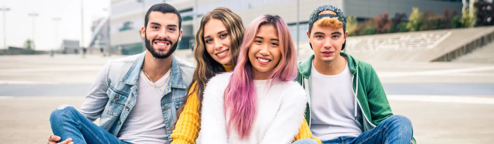 group of diverse young adults