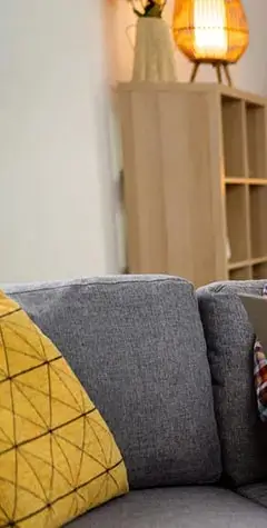 young man relaxing at home