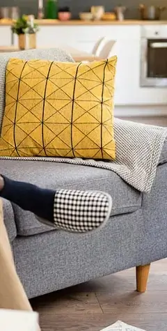 young man relaxing at home